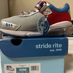 NEW Stride Rite Boy’s Sneakers M2P Blast Off,Sz Toddler 10,Light Up,NewWTags&Box